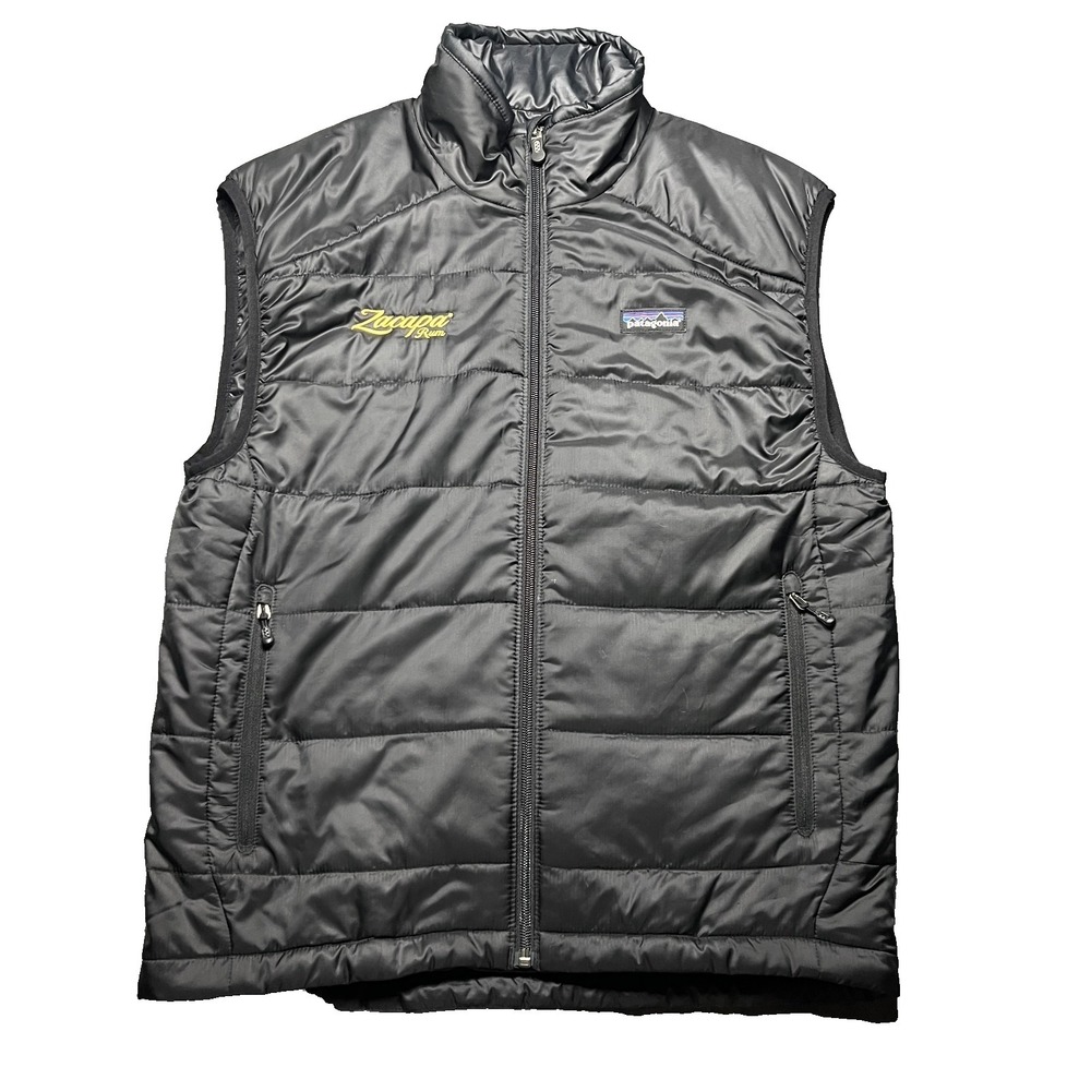 Patagonia Micro Puff  Vest Mens Small Black Puffer Full Zip Gorpcore Zacapa Rum
